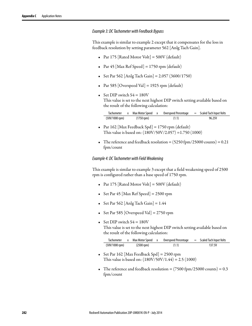 Rockwell Automation 23P PowerFlex Digital DC Drive User Manual | Page 282 / 404