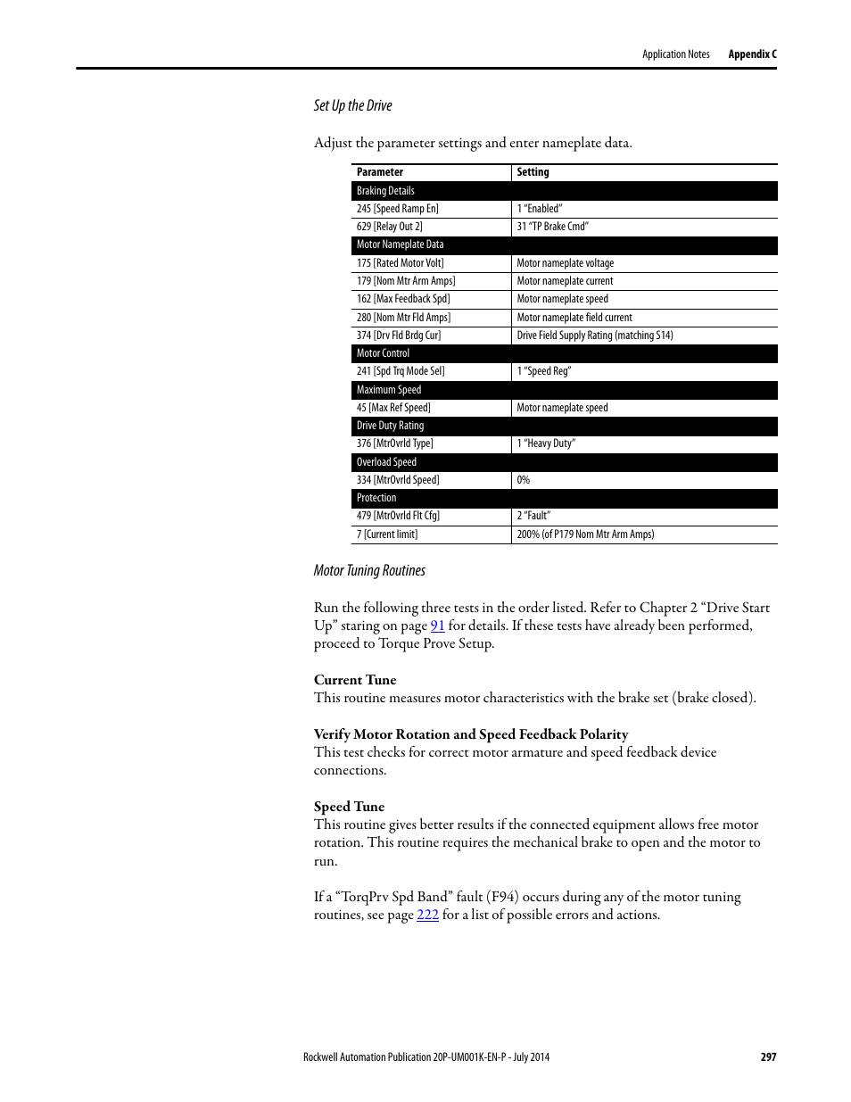 Rockwell Automation 23P PowerFlex Digital DC Drive User Manual | Page 297 / 404