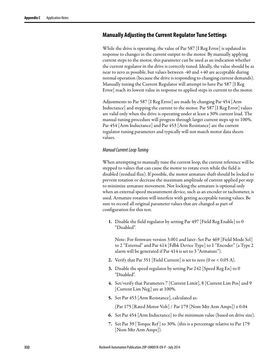 Rockwell Automation 23P PowerFlex Digital DC Drive User Manual | Page 332 / 404