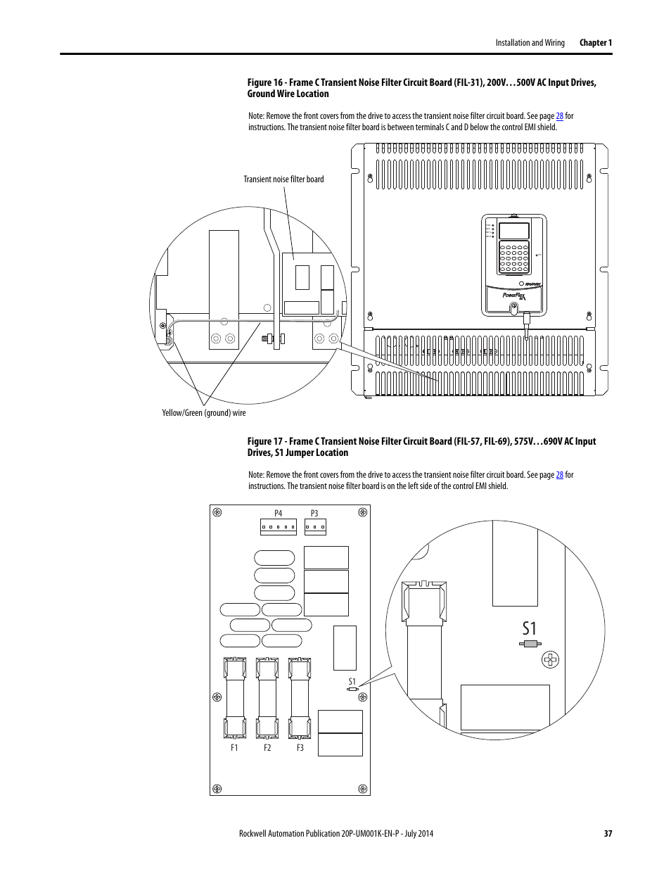 Figure 16, Figure 17 | Rockwell Automation 23P PowerFlex Digital DC Drive User Manual | Page 37 / 404