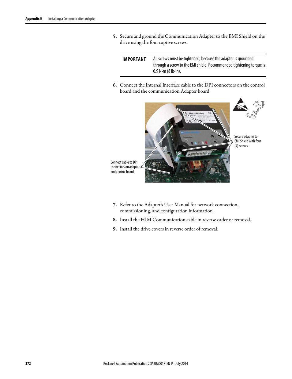 Rockwell Automation 23P PowerFlex Digital DC Drive User Manual | Page 372 / 404