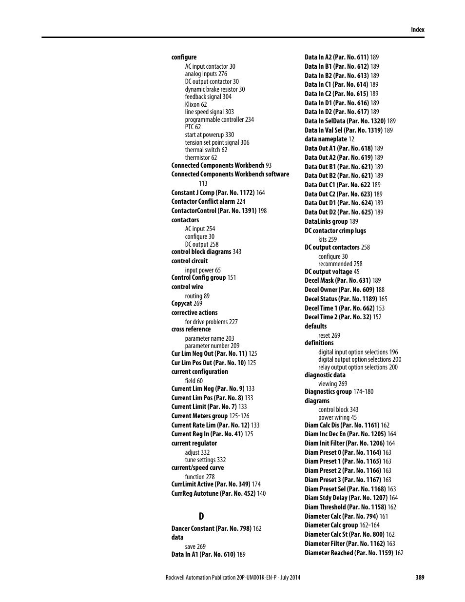 Rockwell Automation 23P PowerFlex Digital DC Drive User Manual | Page 389 / 404