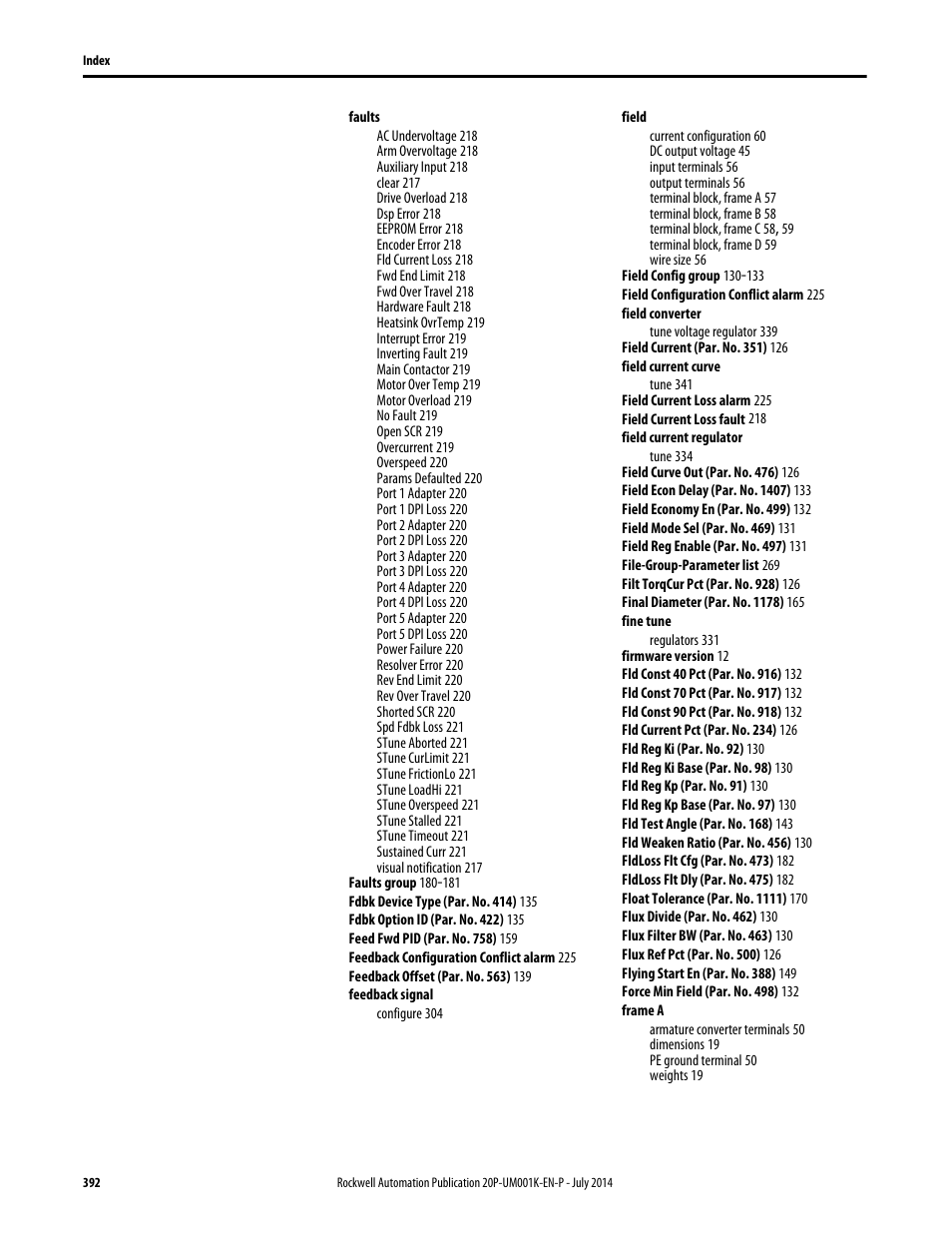 Rockwell Automation 23P PowerFlex Digital DC Drive User Manual | Page 392 / 404