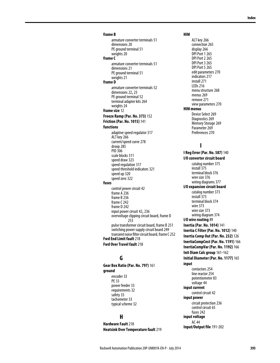 Rockwell Automation 23P PowerFlex Digital DC Drive User Manual | Page 393 / 404