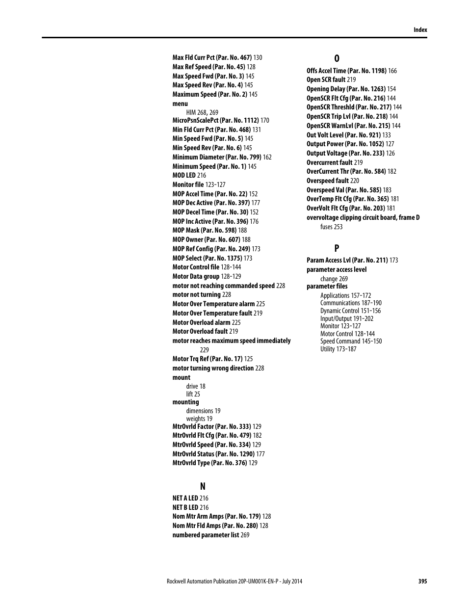 Rockwell Automation 23P PowerFlex Digital DC Drive User Manual | Page 395 / 404
