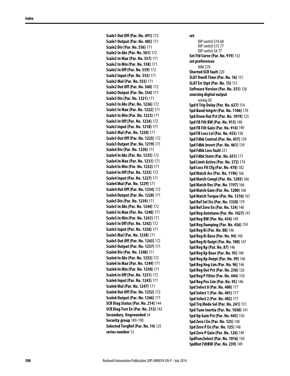 Rockwell Automation 23P PowerFlex Digital DC Drive User Manual | Page 398 / 404
