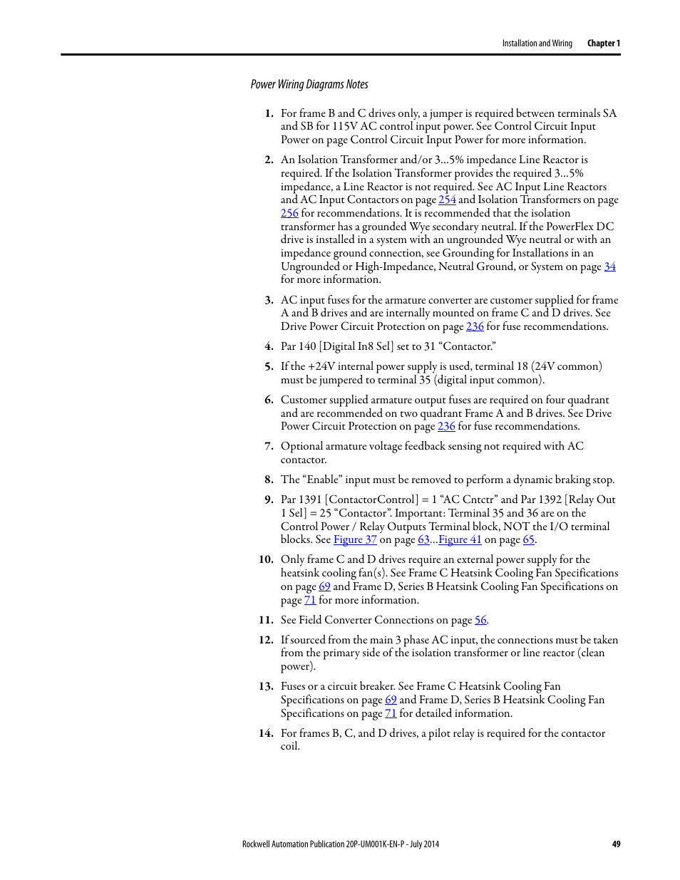 E power wiring diagrams notes | Rockwell Automation 23P PowerFlex Digital DC Drive User Manual | Page 49 / 404