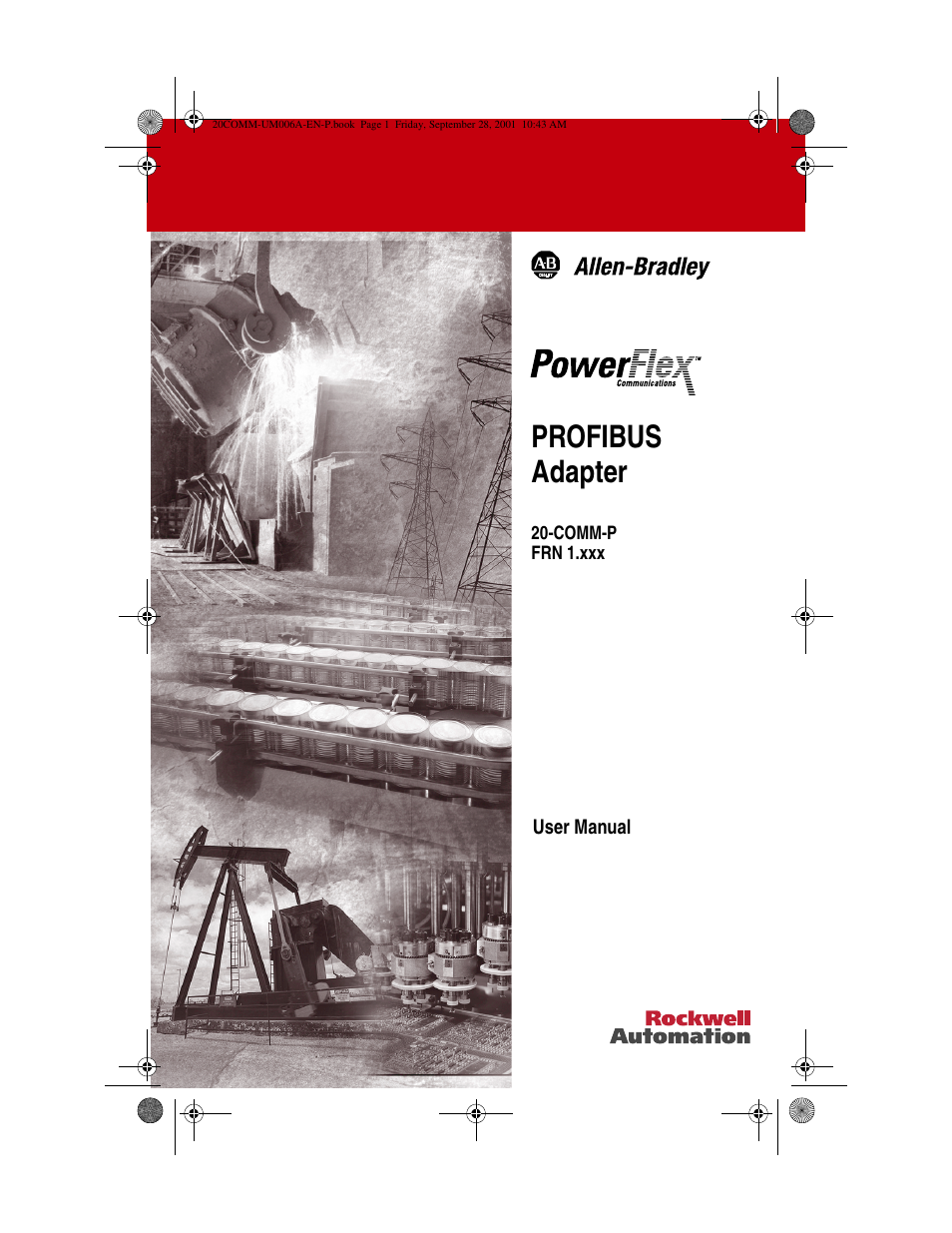 Rockwell Automation 20-COMM-P Profibus Adapter User Manual | 117 pages