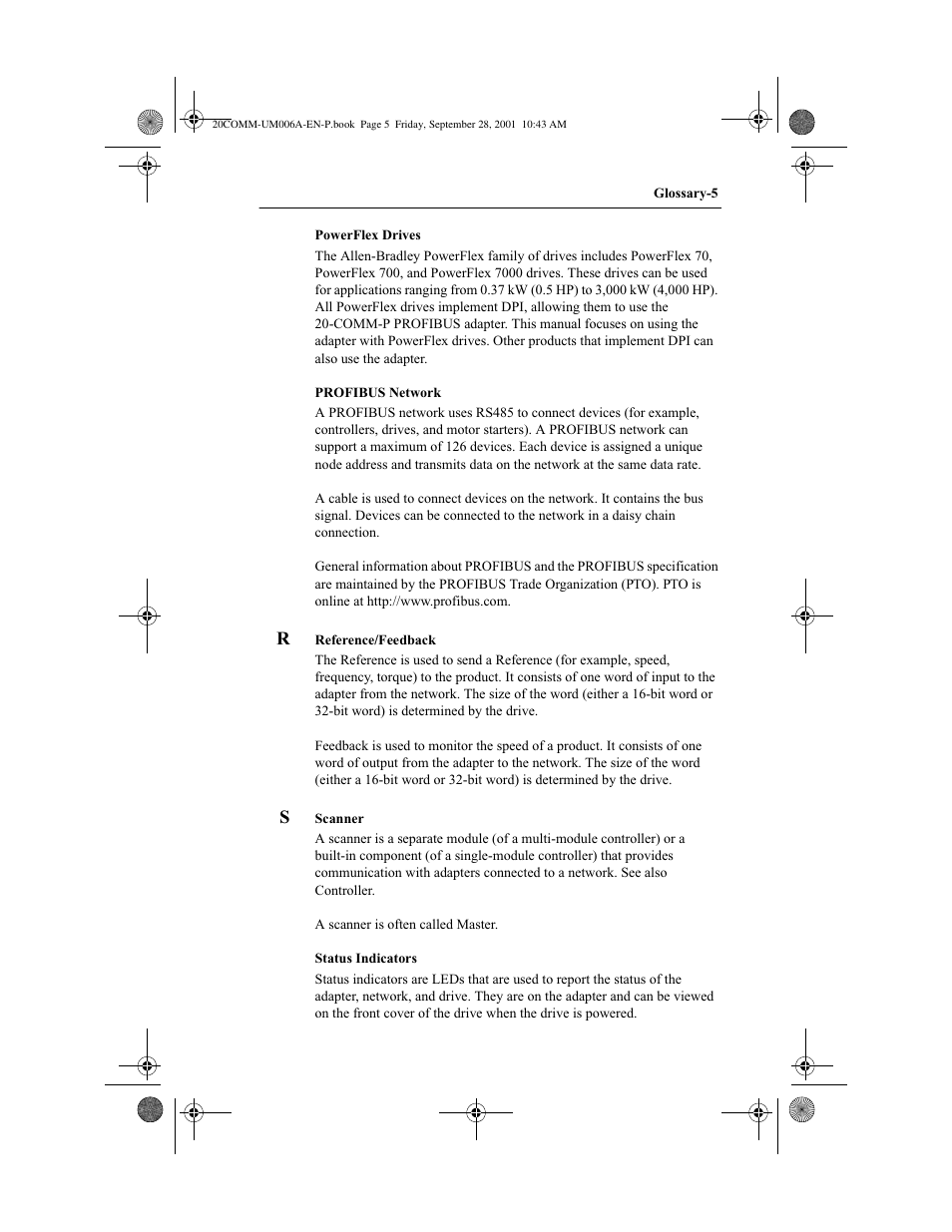 Rockwell Automation 20-COMM-P Profibus Adapter User Manual | Page 109 / 117