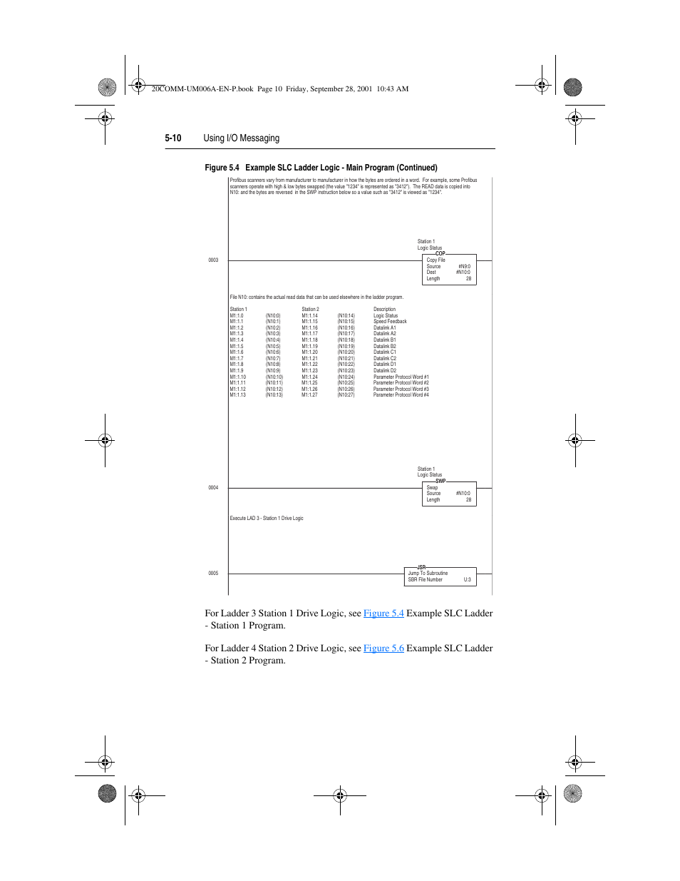 10 using i/o messaging | Rockwell Automation 20-COMM-P Profibus Adapter User Manual | Page 60 / 117