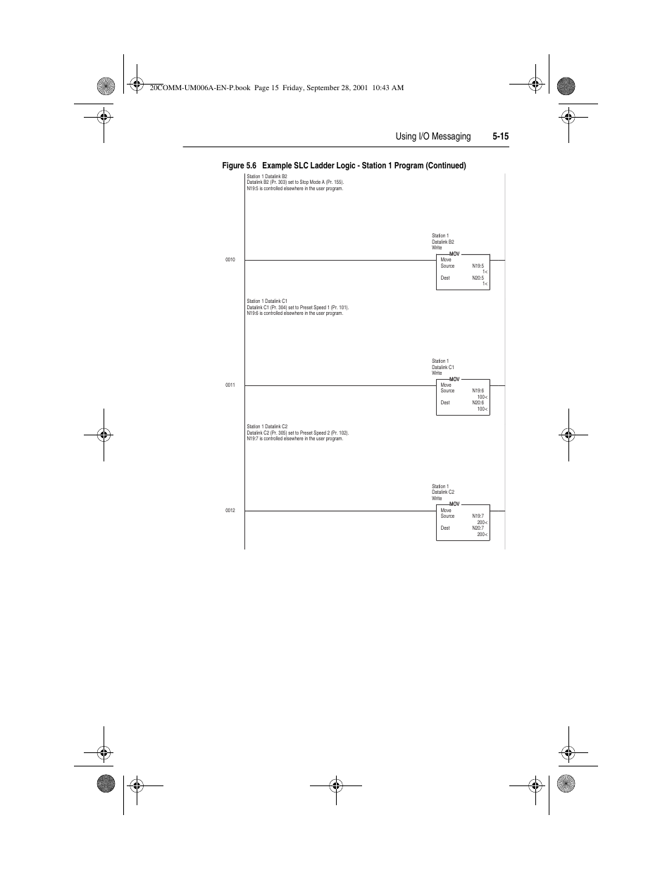 Using i/o messaging 5-15 | Rockwell Automation 20-COMM-P Profibus Adapter User Manual | Page 65 / 117