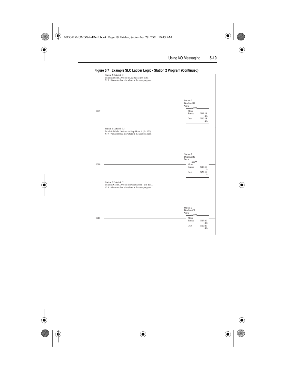 Using i/o messaging 5-19 | Rockwell Automation 20-COMM-P Profibus Adapter User Manual | Page 69 / 117