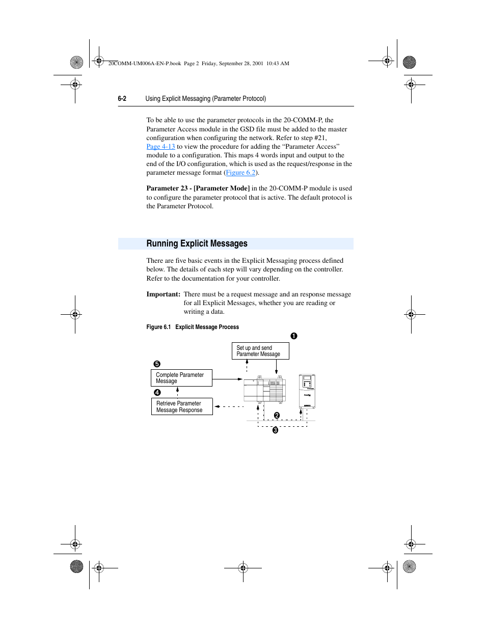 Running explicit messages, Running explicit messages -2 | Rockwell Automation 20-COMM-P Profibus Adapter User Manual | Page 72 / 117