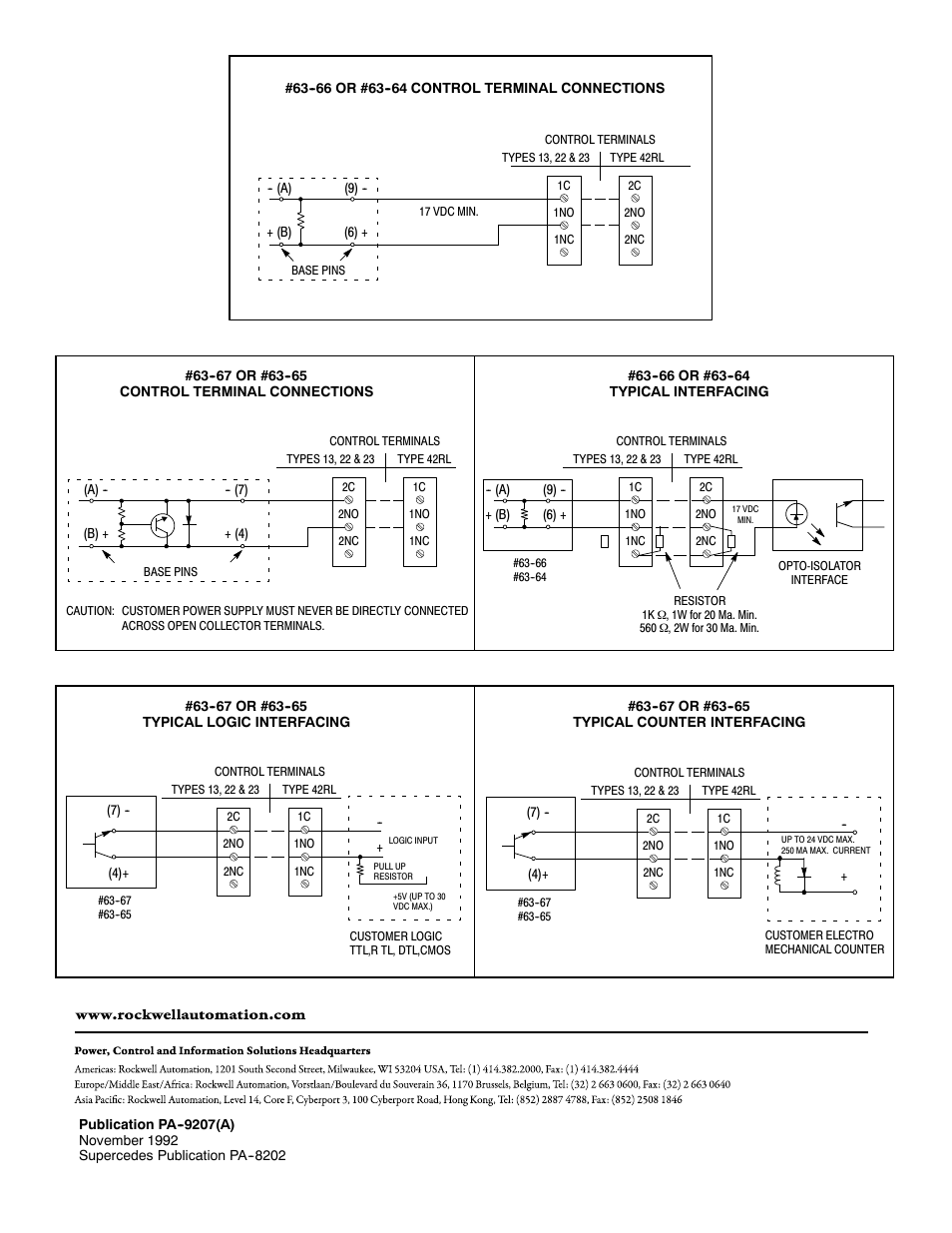 Rockwell Automation 63-xx PHOTOSWITCH Solid State Plug-In Logic Outputs User Manual | Page 2 / 2
