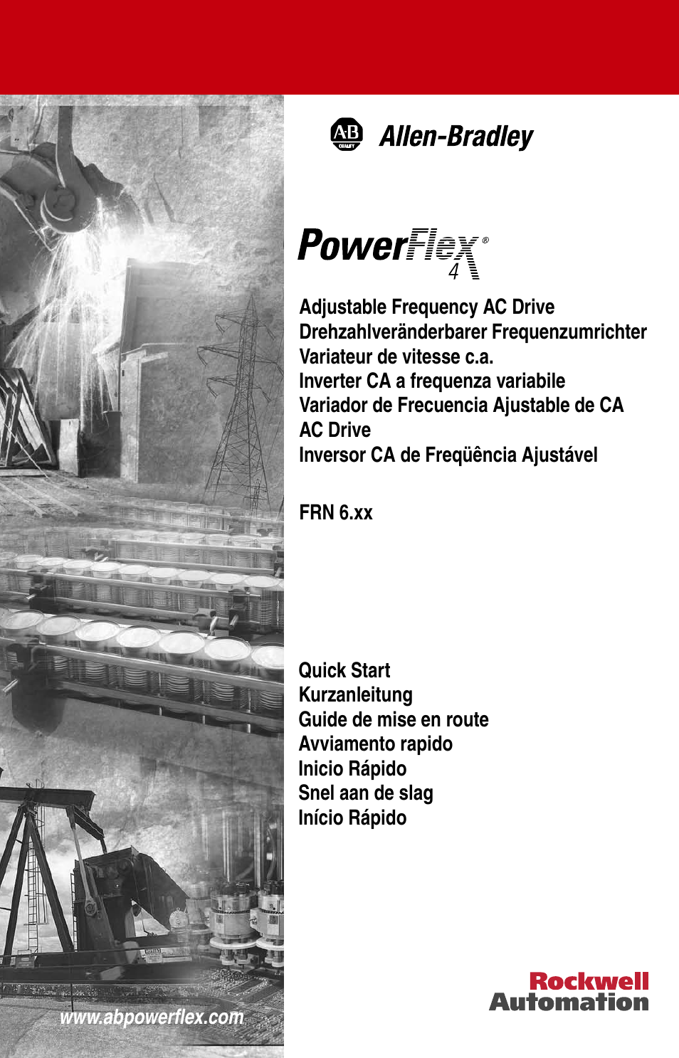 Rockwell Automation 22A PowerFlex 4 Quick Start FRN 6.xx User Manual | 88 pages