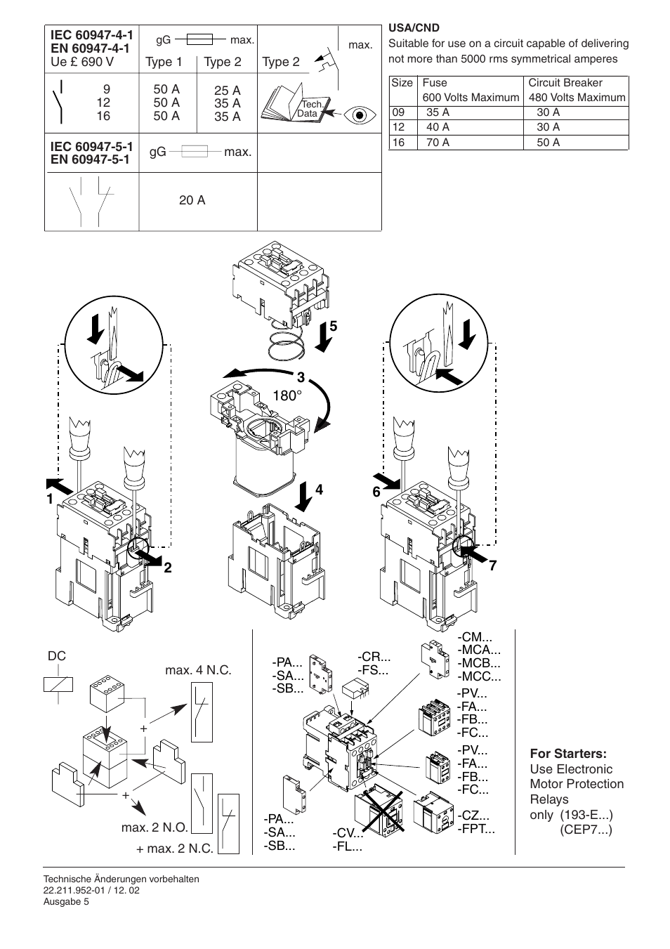 Rockwell Automation 100 Contactors with DC Coil User Manual | Page 2 / 2