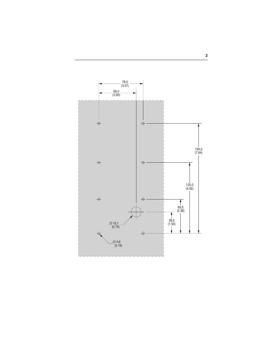 Rockwell Automation 22B PowerFlex 4-Class Remote HIM (DSI) User Manual | Page 3 / 4