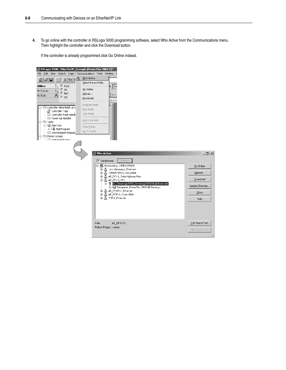 Rockwell Automation 5730 DriveLogix5730 Controller for PowerFlex 700S Drives with Phase II Control User Manual | Page 112 / 217