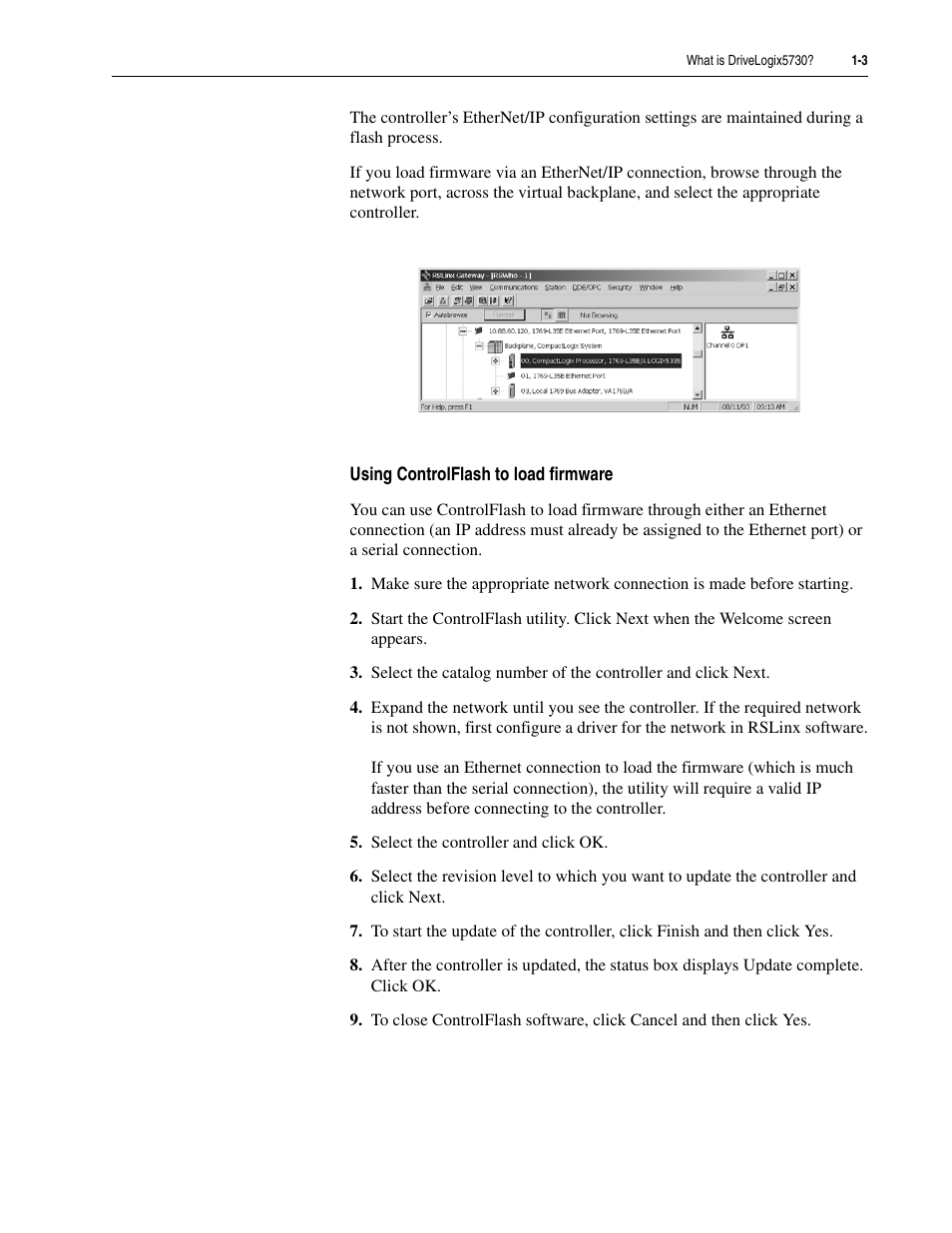 Rockwell Automation 5730 DriveLogix5730 Controller for PowerFlex 700S Drives with Phase II Control User Manual | Page 15 / 217