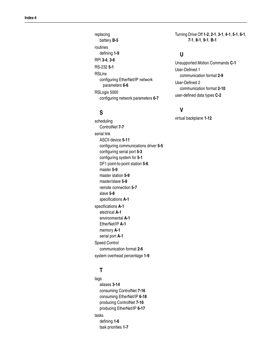 Rockwell Automation 5730 DriveLogix5730 Controller for PowerFlex 700S Drives with Phase II Control User Manual | Page 214 / 217