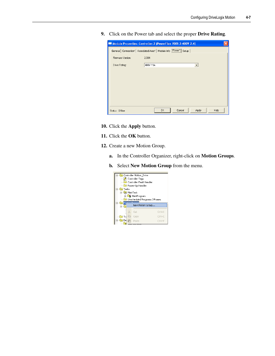 Rockwell Automation 5730 DriveLogix5730 Controller for PowerFlex 700S Drives with Phase II Control User Manual | Page 77 / 217