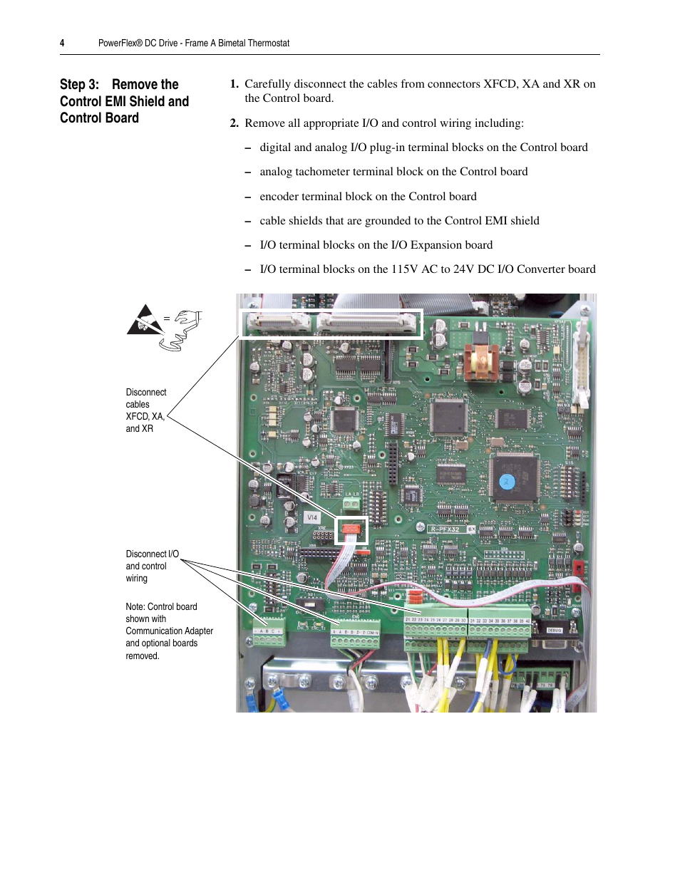 Rockwell Automation 20P PowerFlex DC Drive - Frame A Bimetal Thermostat User Manual | Page 4 / 12