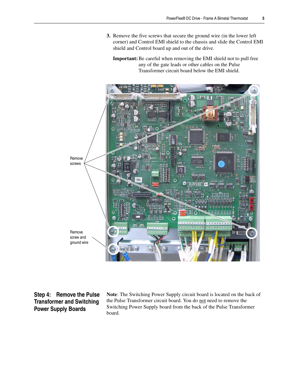 Rockwell Automation 20P PowerFlex DC Drive - Frame A Bimetal Thermostat User Manual | Page 5 / 12