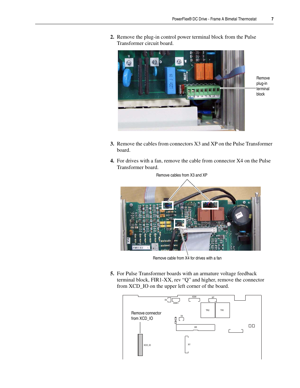 Rockwell Automation 20P PowerFlex DC Drive - Frame A Bimetal Thermostat User Manual | Page 7 / 12