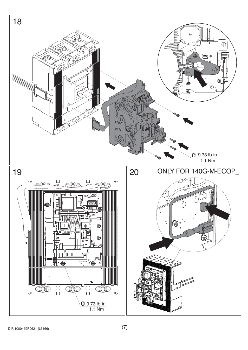 Rockwell Automation 140U K-Frame CB Alarm Switch and Alarm /Auxiliary Switch Combination User Manual | Page 7 / 10