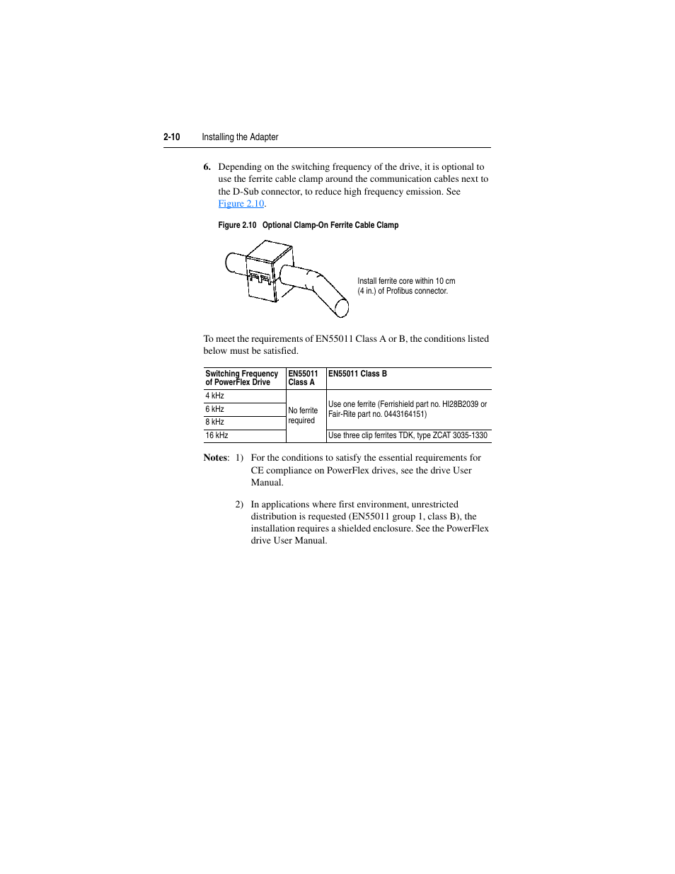 Rockwell Automation 22-COMM-P PowerFlex Profibus Adapter User Manual | Page 26 / 116