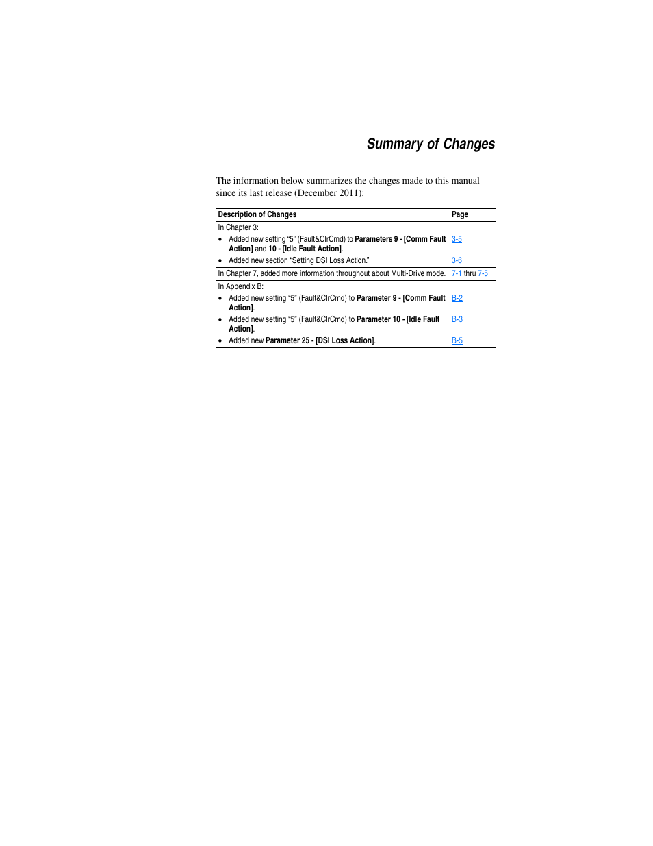 Summary of changes | Rockwell Automation 22-COMM-P PowerFlex Profibus Adapter User Manual | Page 3 / 116