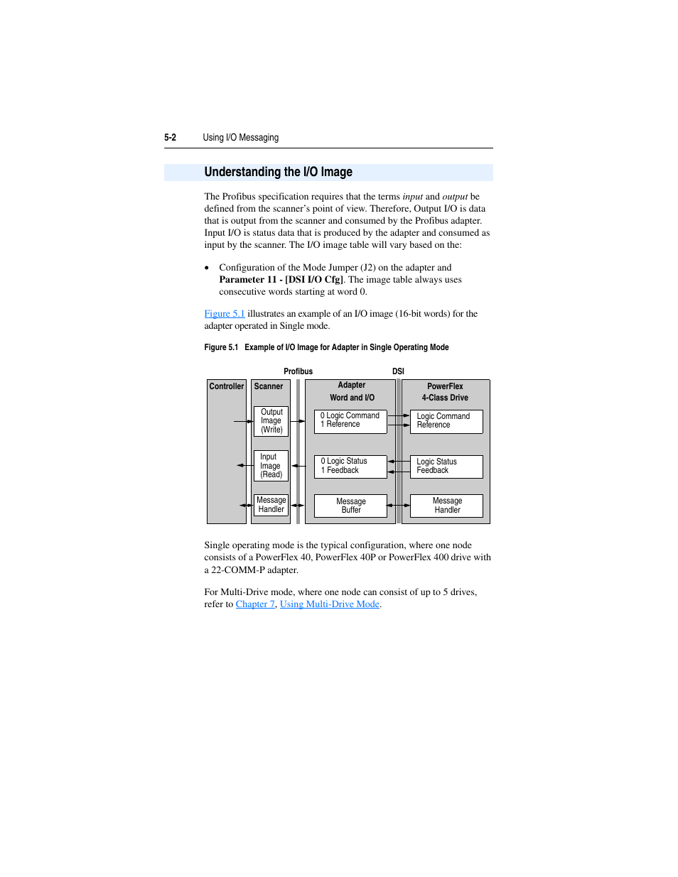 Understanding the i/o image, Understanding the i/o image -2 | Rockwell Automation 22-COMM-P PowerFlex Profibus Adapter User Manual | Page 52 / 116