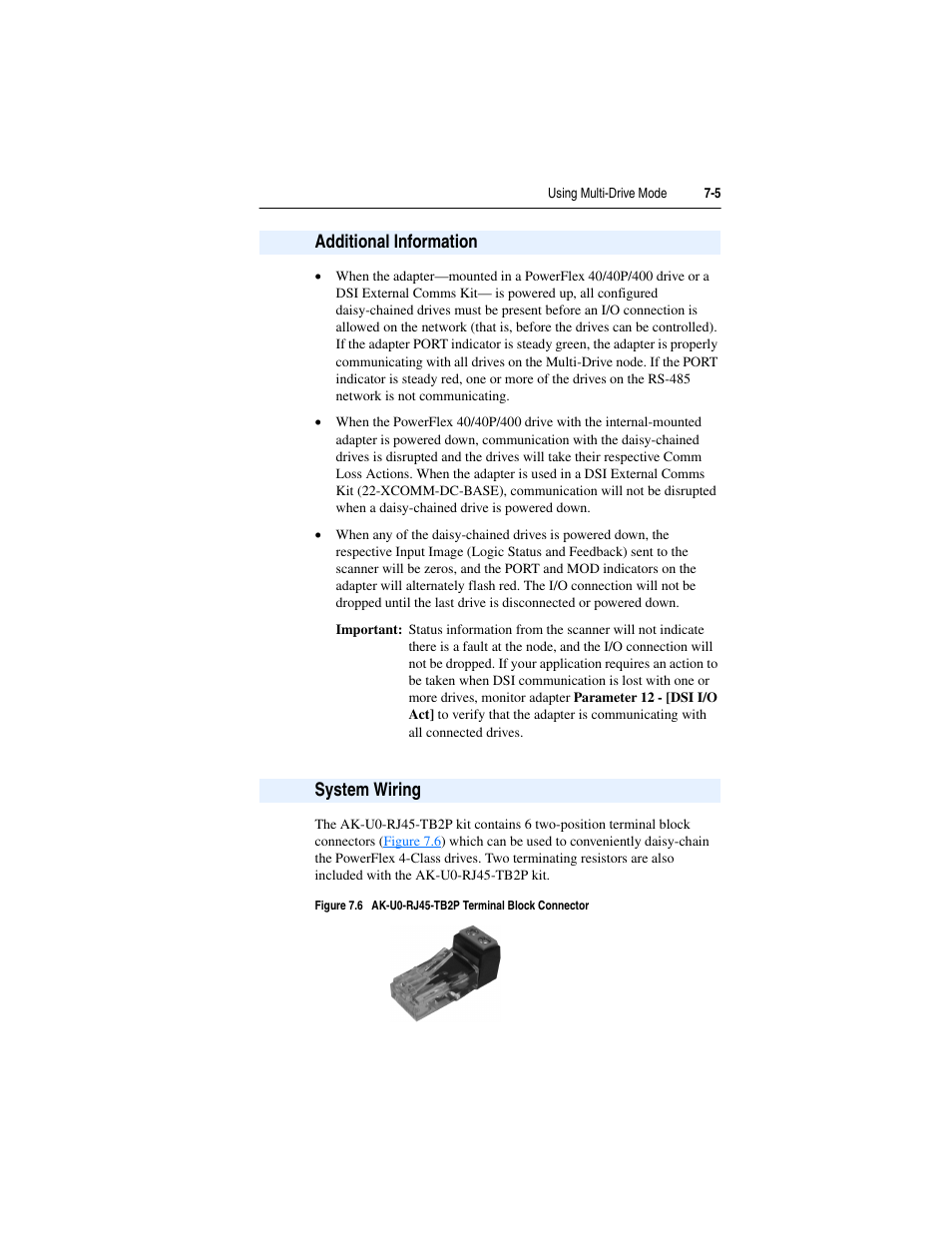 Additional information, System wiring, Additional information -5 system wiring -5 | Rockwell Automation 22-COMM-P PowerFlex Profibus Adapter User Manual | Page 65 / 116