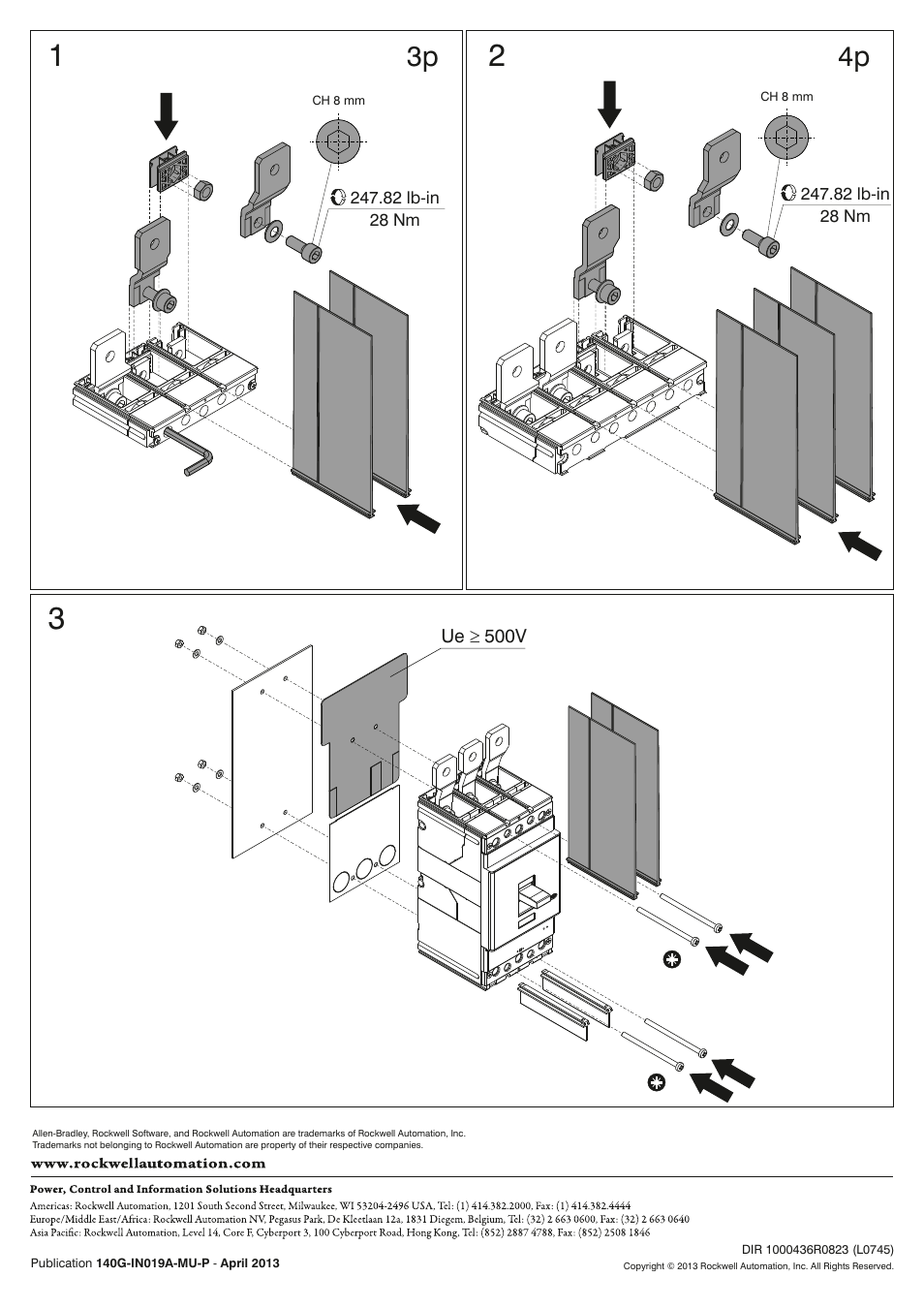 Rockwell Automation 140G-K-EXS3_EXS4 Spread Terminals User Manual | Page 2 / 2