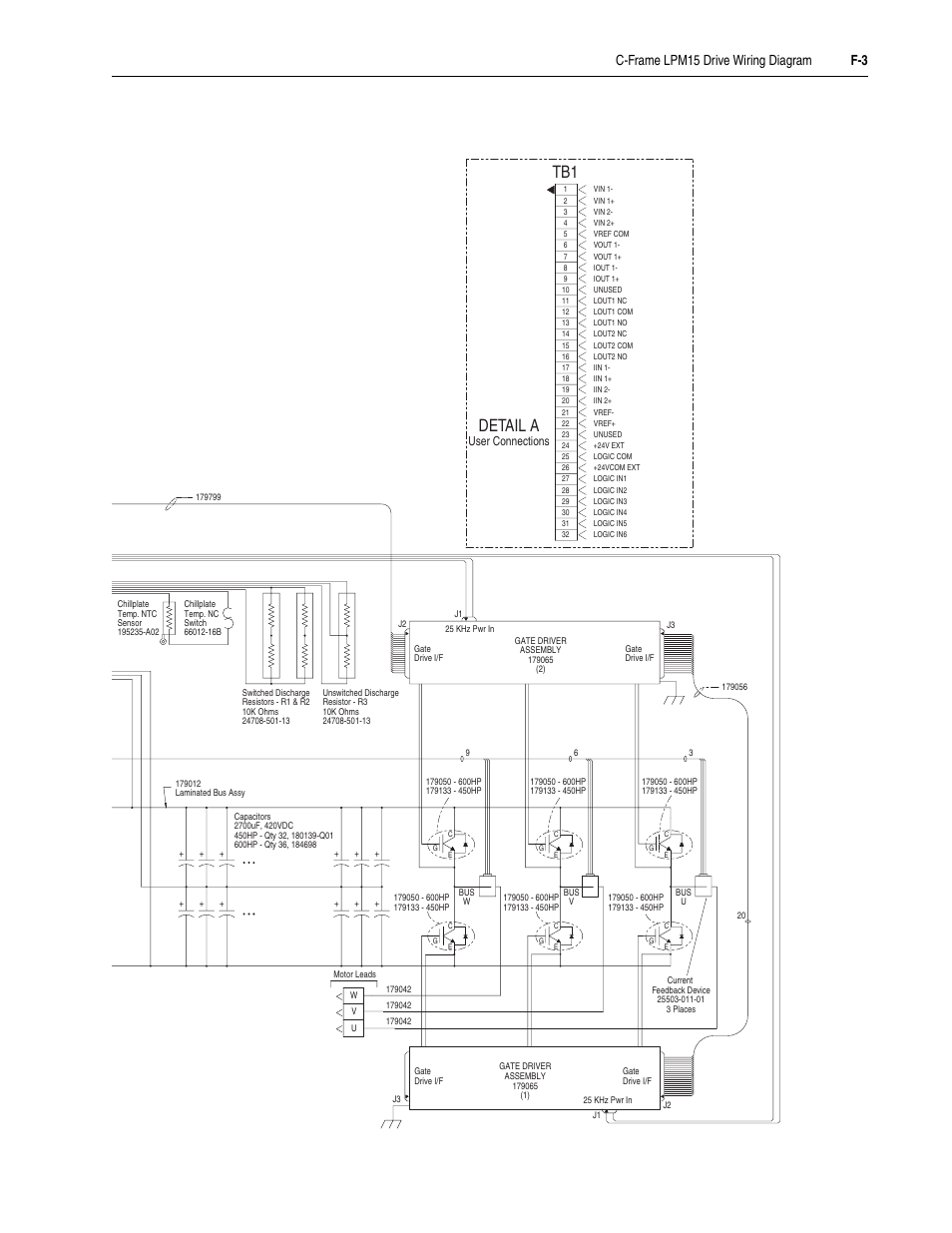 Tb1 detail a | Rockwell Automation 20M LPM15 Liquid-Cooled Adjustable Frequency AC Drive FRN 2.xxx User Manual | Page 131 / 148