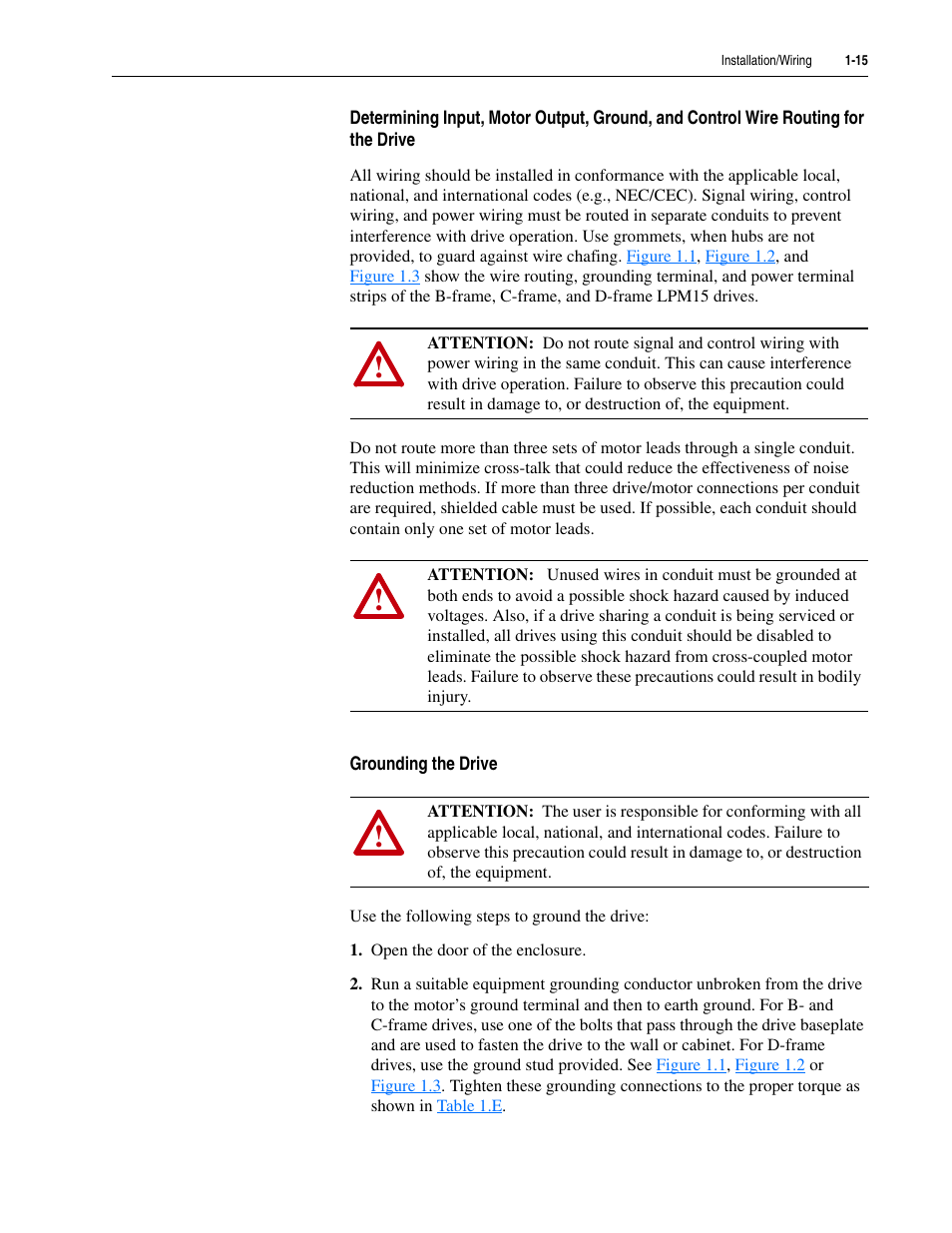 Grounding the drive | Rockwell Automation 20M LPM15 Liquid-Cooled Adjustable Frequency AC Drive FRN 2.xxx User Manual | Page 27 / 148