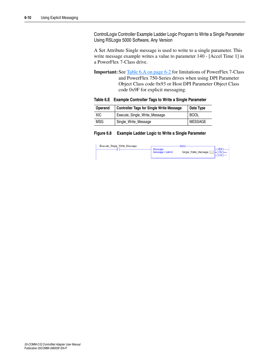 Rockwell Automation 20-COMM-Q ControlNet Adapter User Manual | Page 138 / 270