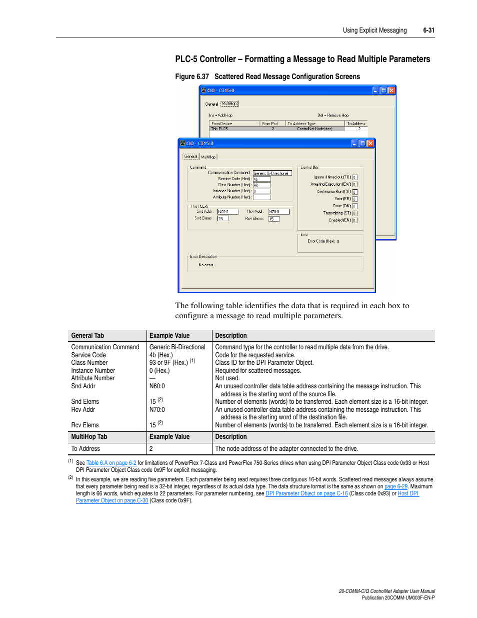 Rockwell Automation 20-COMM-Q ControlNet Adapter User Manual | Page 159 / 270