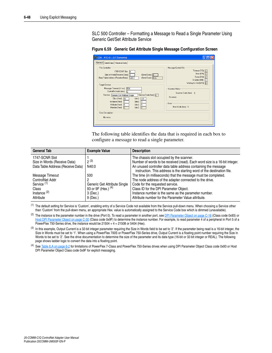 Rockwell Automation 20-COMM-Q ControlNet Adapter User Manual | Page 176 / 270