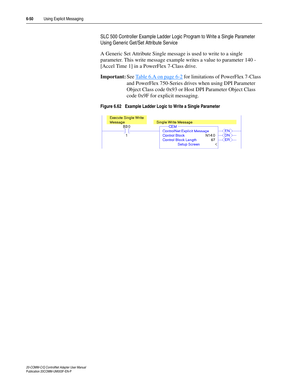 Rockwell Automation 20-COMM-Q ControlNet Adapter User Manual | Page 178 / 270