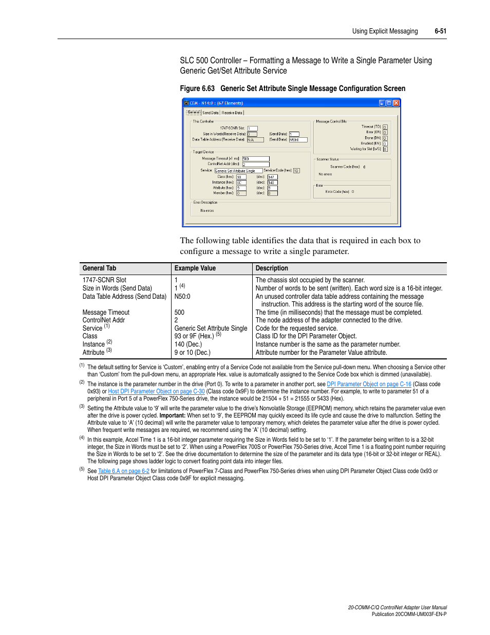Note that when selecti | Rockwell Automation 20-COMM-Q ControlNet Adapter User Manual | Page 179 / 270
