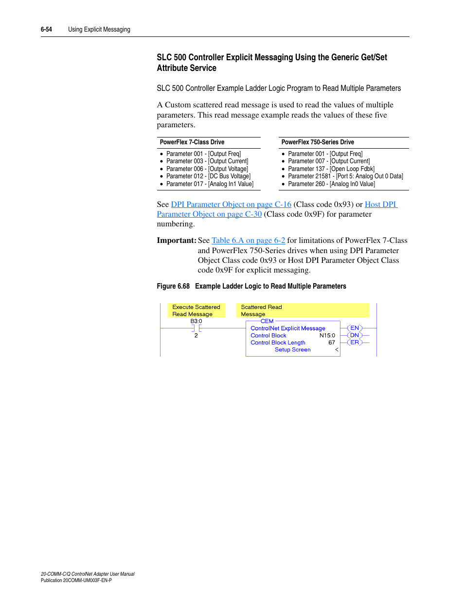 Rockwell Automation 20-COMM-Q ControlNet Adapter User Manual | Page 182 / 270