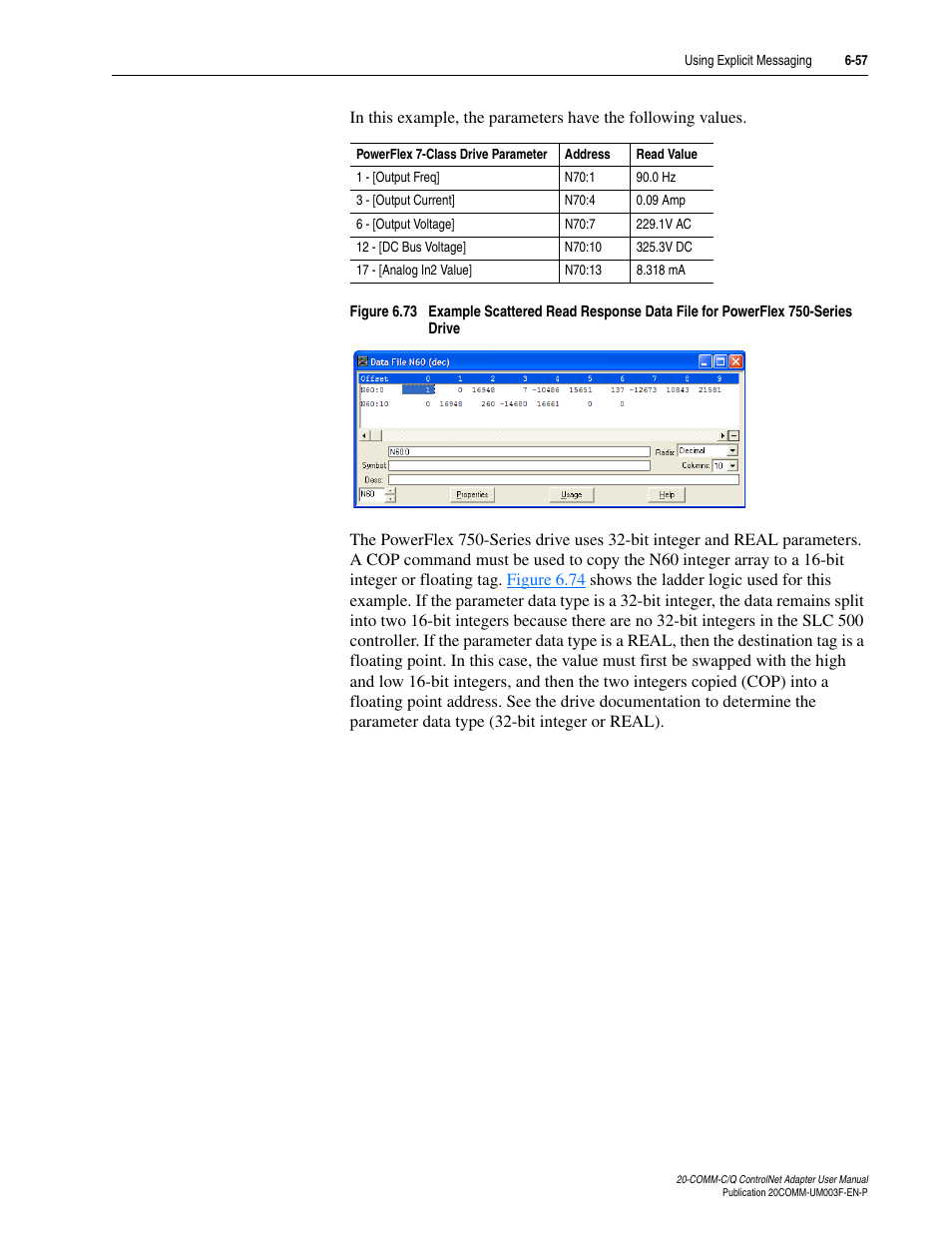 Rockwell Automation 20-COMM-Q ControlNet Adapter User Manual | Page 185 / 270