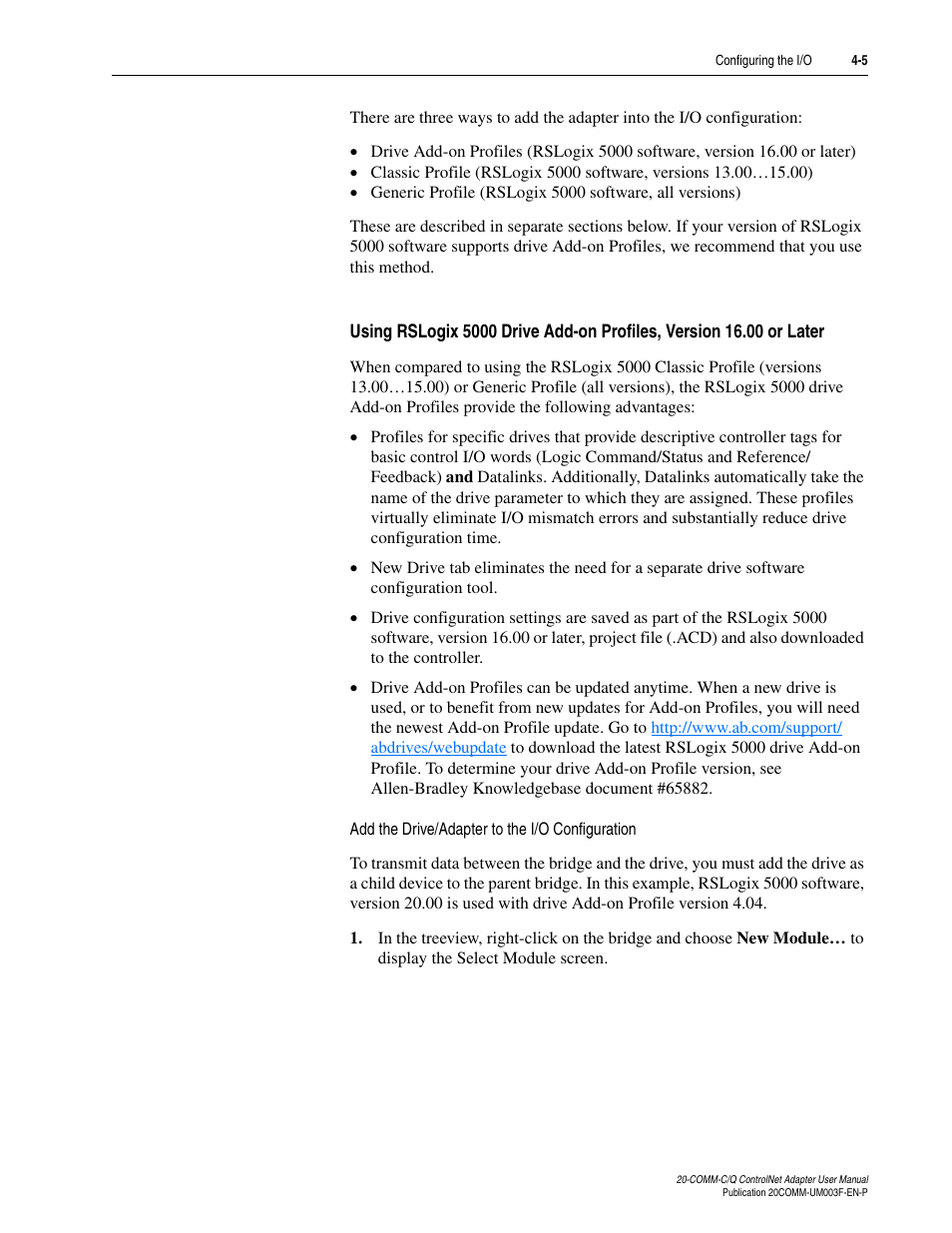 Rockwell Automation 20-COMM-Q ControlNet Adapter User Manual | Page 41 / 270
