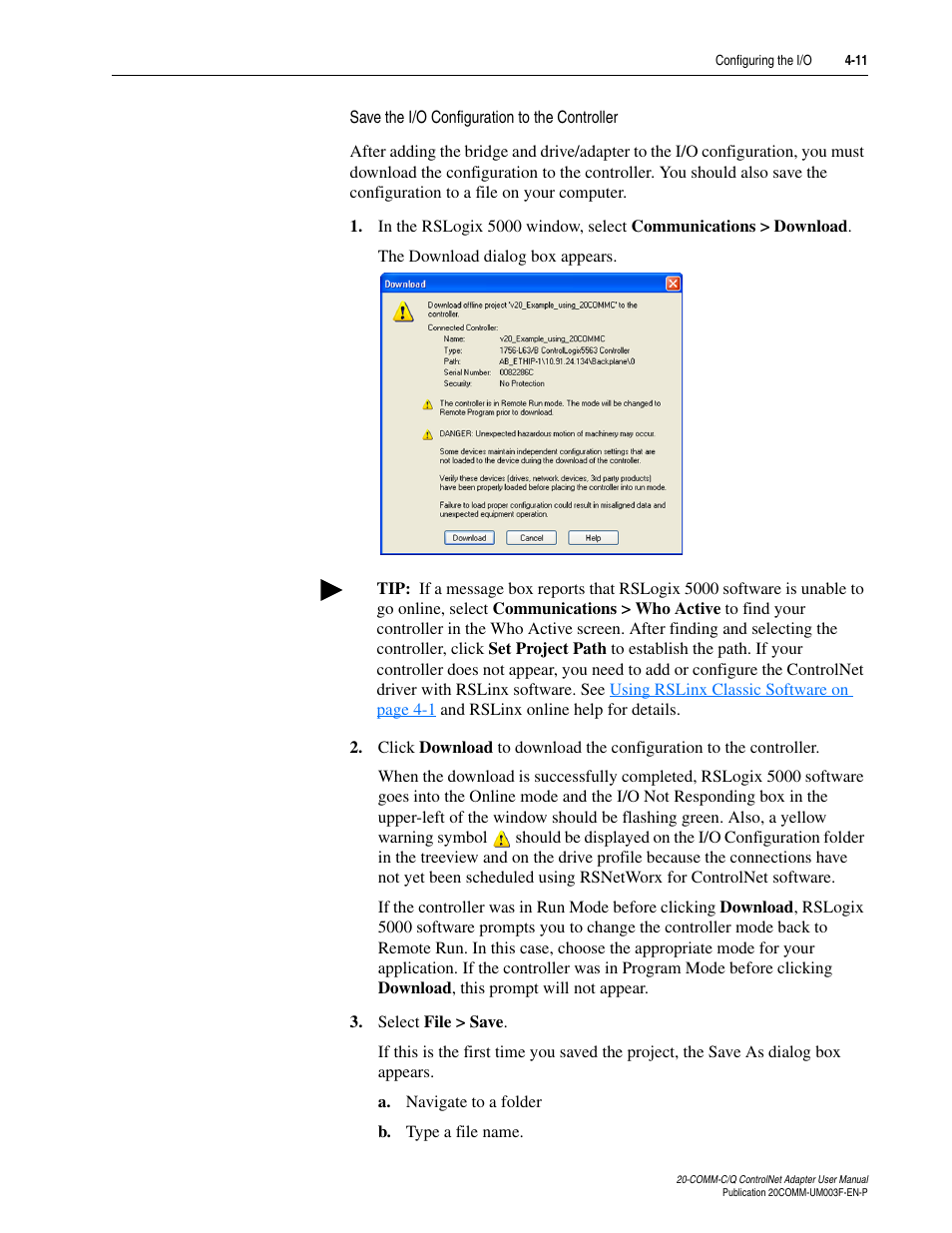 Rockwell Automation 20-COMM-Q ControlNet Adapter User Manual | Page 47 / 270