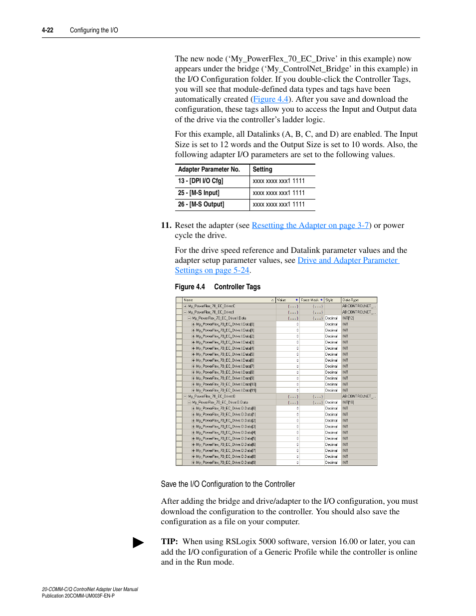 Rockwell Automation 20-COMM-Q ControlNet Adapter User Manual | Page 58 / 270