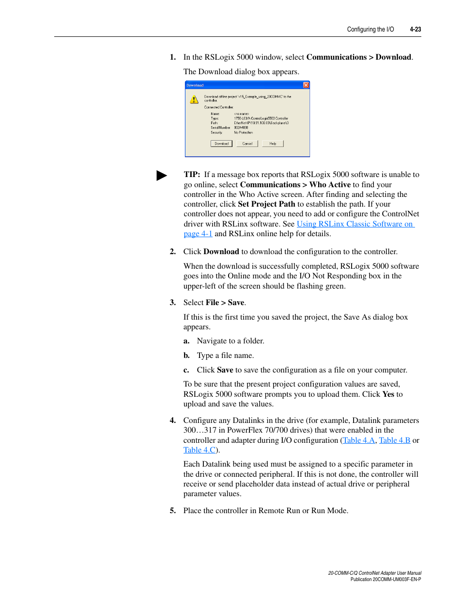 Rockwell Automation 20-COMM-Q ControlNet Adapter User Manual | Page 59 / 270