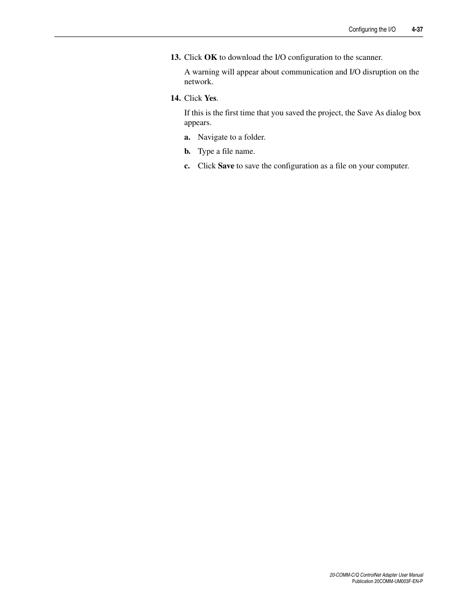Rockwell Automation 20-COMM-Q ControlNet Adapter User Manual | Page 73 / 270
