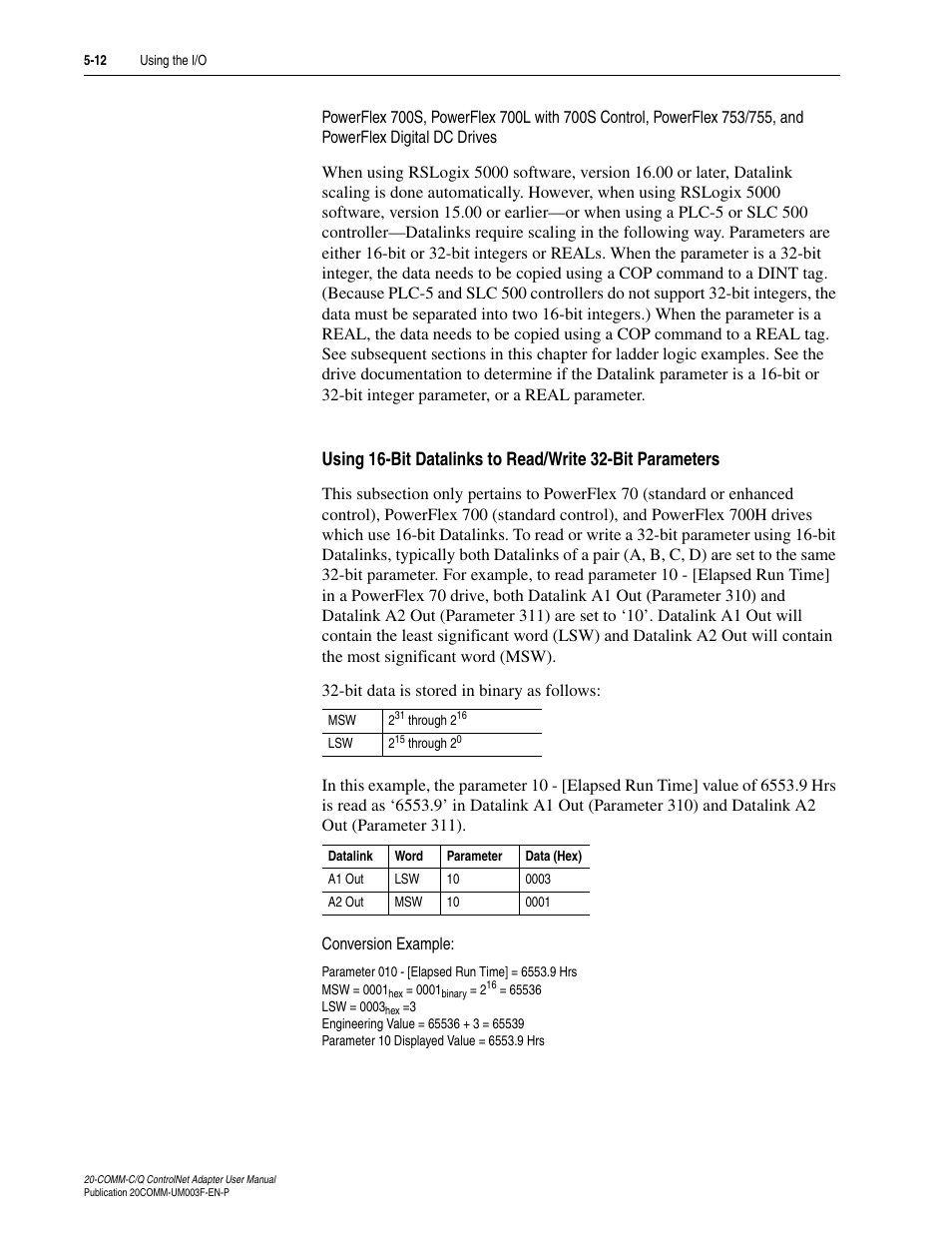 Rockwell Automation 20-COMM-Q ControlNet Adapter User Manual | Page 86 / 270