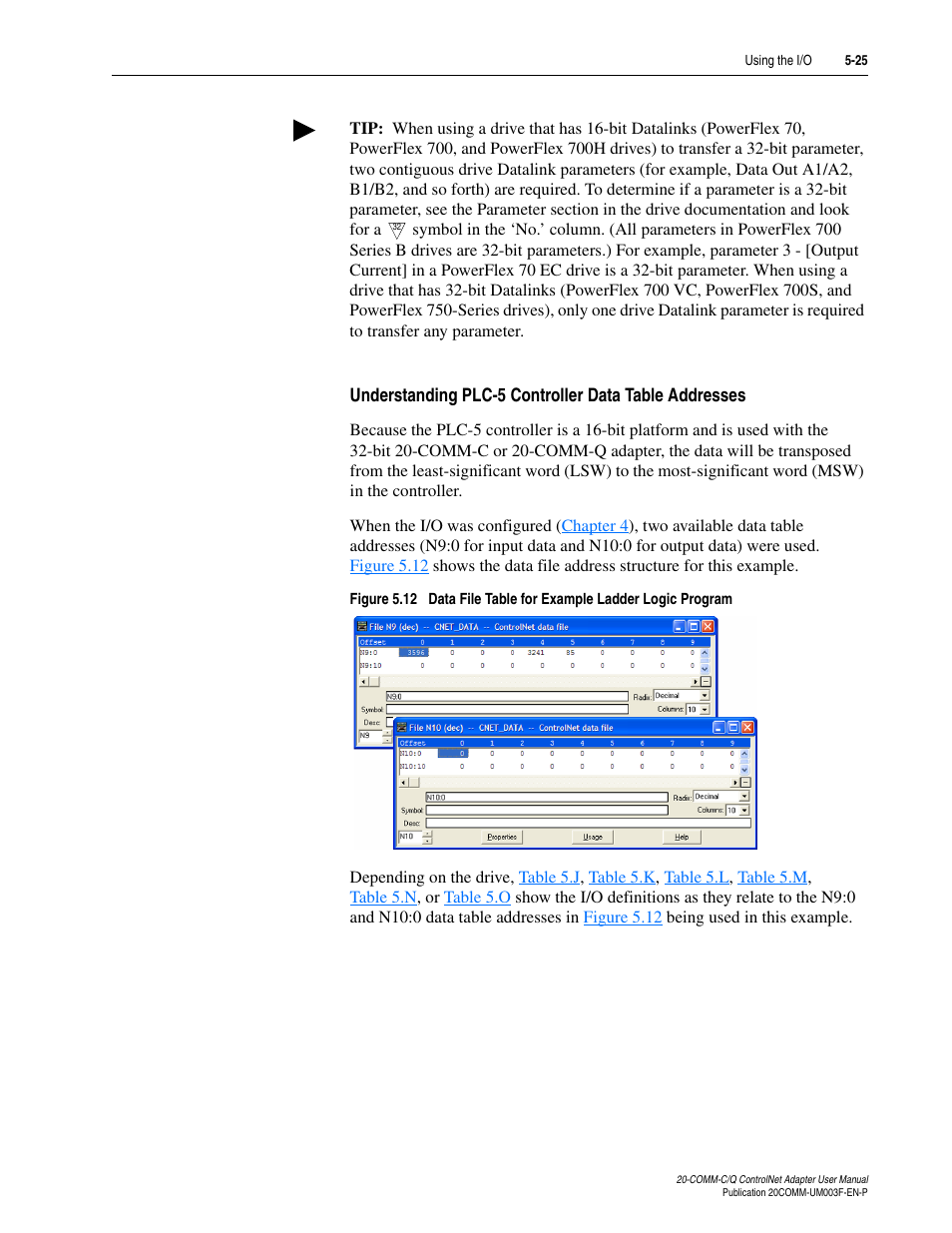 Rockwell Automation 20-COMM-Q ControlNet Adapter User Manual | Page 99 / 270